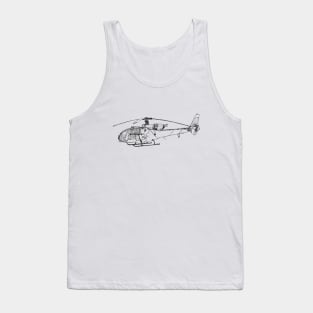 Military Helicopter Tank Top